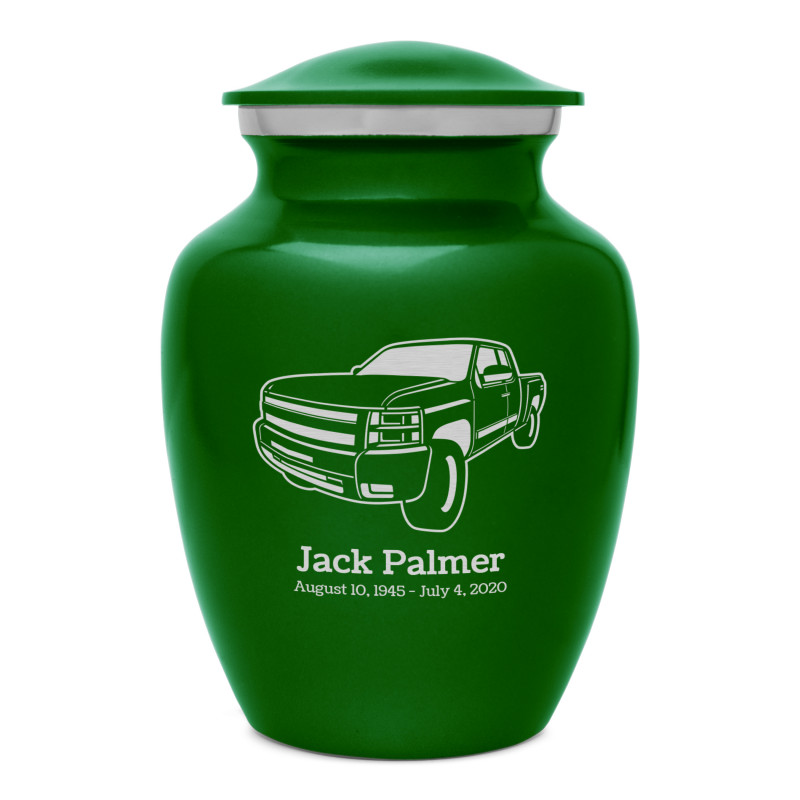 Truck I Sharing Urn - Shamrock Green