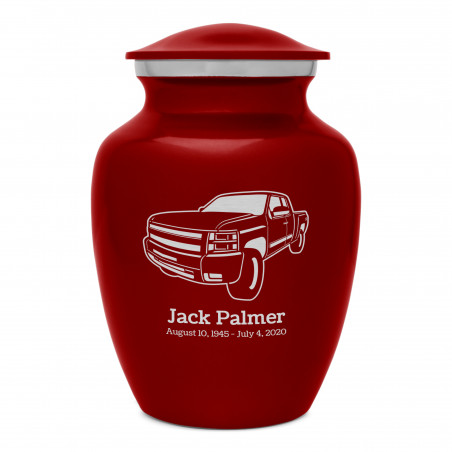 Truck I Sharing Urn - Ruby Red