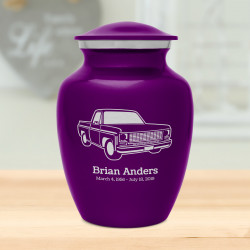 Truck II Sharing Urn - Purple Luster