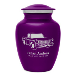 Truck II Sharing Urn - Purple Luster