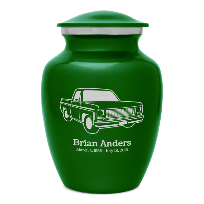 Truck II Sharing Urn - Shamrock Green