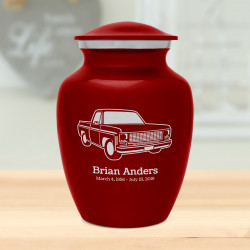 Truck II Sharing Urn - Ruby Red