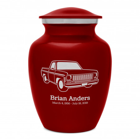 Truck II Sharing Urn - Ruby Red