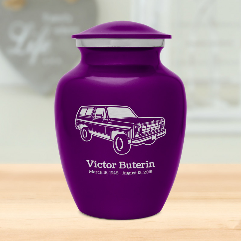 SUV Sharing Urn - Purple Luster