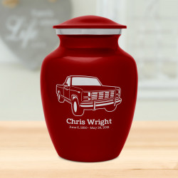 Truck IV Sharing Urn - Ruby Red