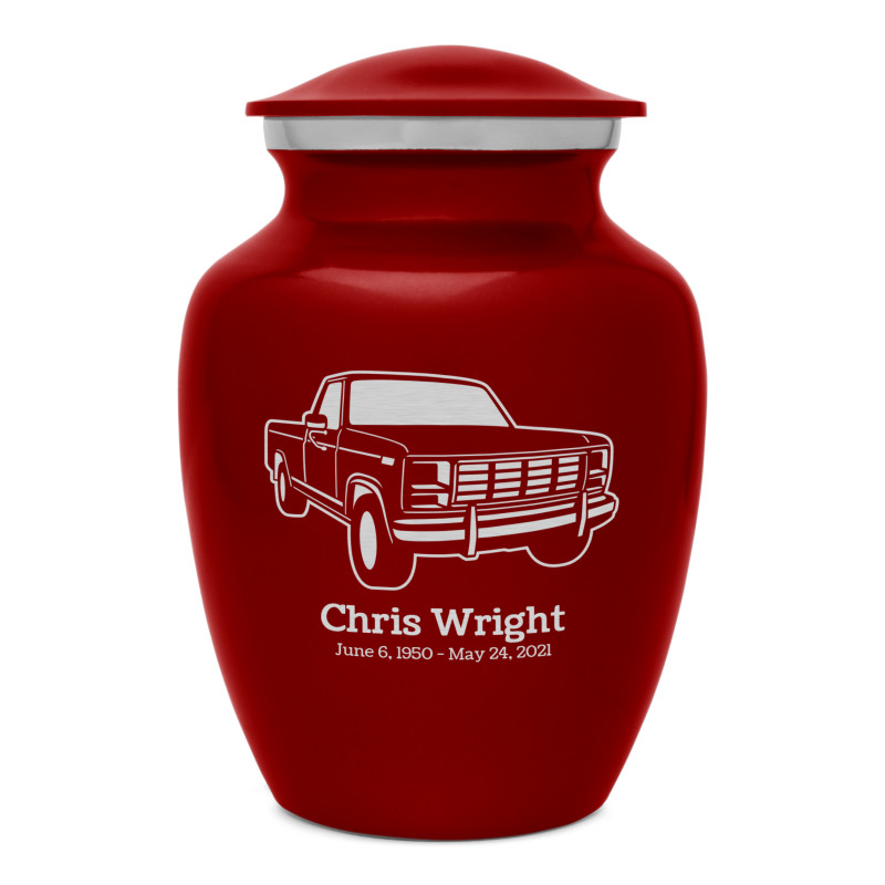 Truck IV Sharing Urn - Ruby Red
