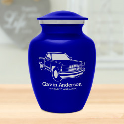 Truck V Sharing Urn - Midnight Blue