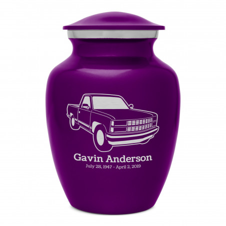Truck V Sharing Urn - Purple Luster