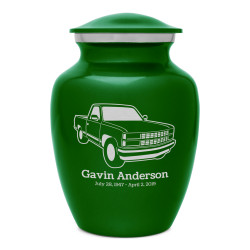 Truck V Sharing Urn - Shamrock Green