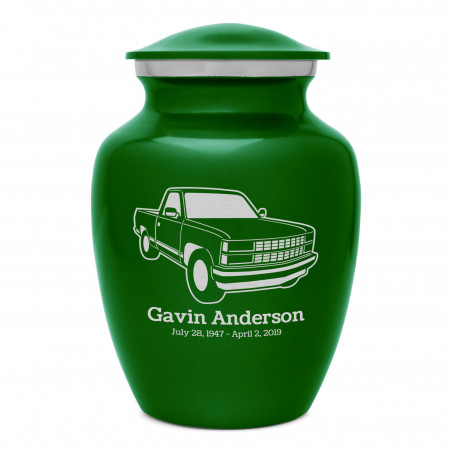 Truck V Sharing Urn - Shamrock Green