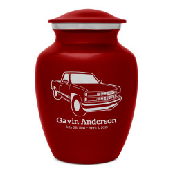 Truck V Sharing Urn - Ruby Red