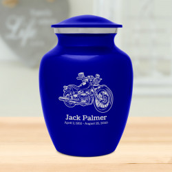 Motorcycle II Sharing Urn - Midnight Blue