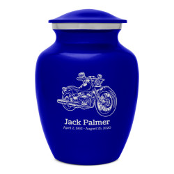 Motorcycle II Sharing Urn - Midnight Blue