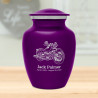 Motorcycle II Sharing Urn - Purple Luster