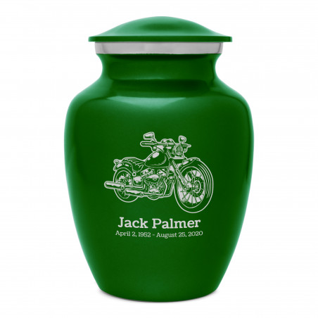 Motorcycle II Sharing Urn - Shamrock Green