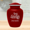 Motorcycle II Sharing Urn - Ruby Red