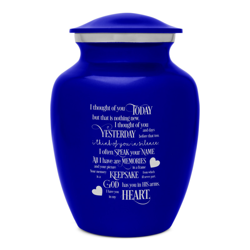 I Thought Of You Today Sharing Urn - Midnight Blue