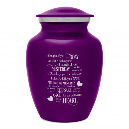 I Thought Of You Today Sharing Urn - Purple Luster