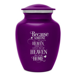 Heaven In Our Home Sharing Urn - Purple Luster