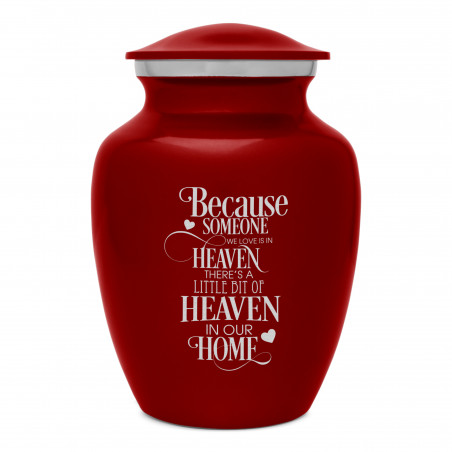 Heaven In Our Home Sharing Urn - Ruby Red