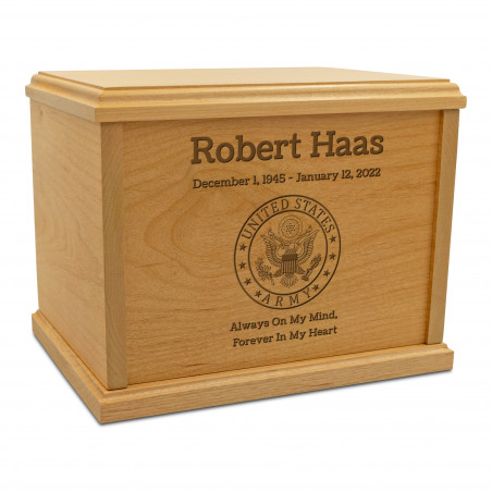 Army Cremation Urn - Signature Alder