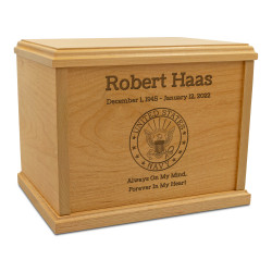 Navy Cremation Urn - Signature Alder