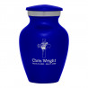 Jesus Crucifix Keepsake Urn - Midnight Blue