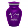 Jesus Took The Wheel Keepsake Urn - Purple Luster