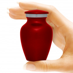 Jesus Took The Wheel Keepsake Urn - Ruby Red