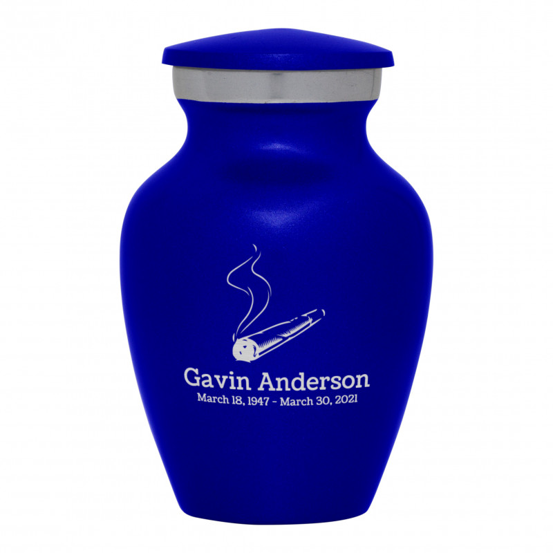 Marijuana Joint Keepsake Urn - Midnight Blue