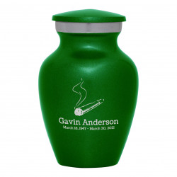 Marijuana Joint Keepsake Urn - Shamrock Green
