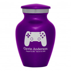 Gaming Controller Keepsake Urn - Purple Luster