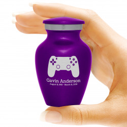 Gaming Controller Keepsake Urn - Purple Luster