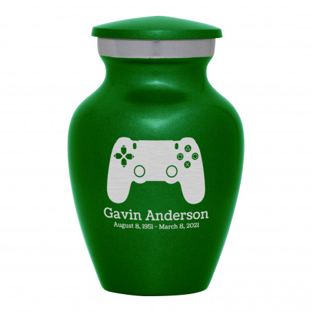 Gaming Controller Keepsake Urn - Shamrock Green