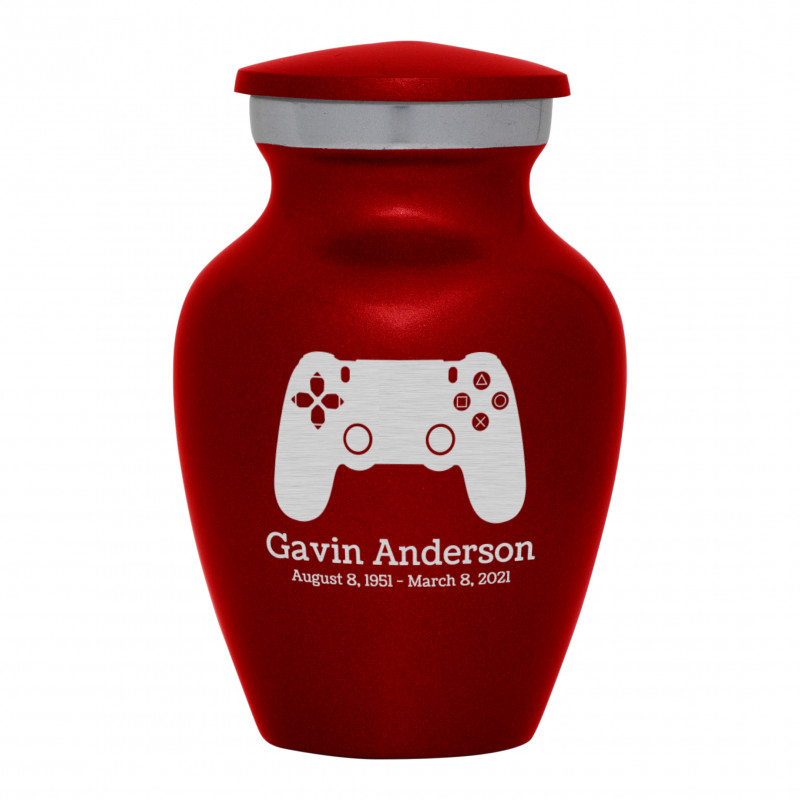 Gaming Controller Keepsake Urn - Ruby Red
