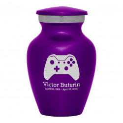 Wireless Controller Keepsake Urn - Purple Luster