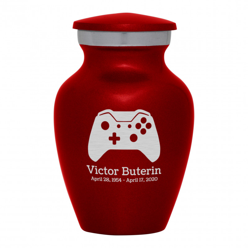 Wireless Controller Keepsake Urn - Ruby Red