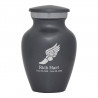 Winged Foot Running Keepsake Urn - Gunmetal Gray
