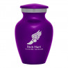 Winged Foot Running Keepsake Urn - Purple Luster
