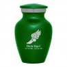 Winged Foot Running Keepsake Urn - Shamrock Green