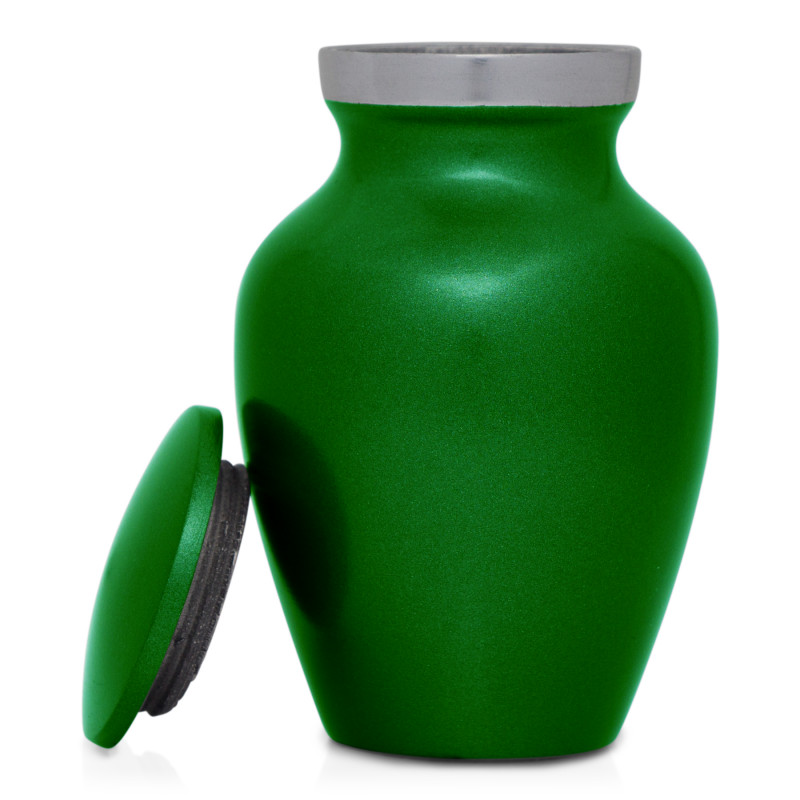 Winged Foot Running Keepsake Urn - Shamrock Green