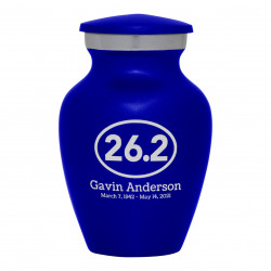 Marathon 26.2 Running Keepsake Urn - Midnight Blue