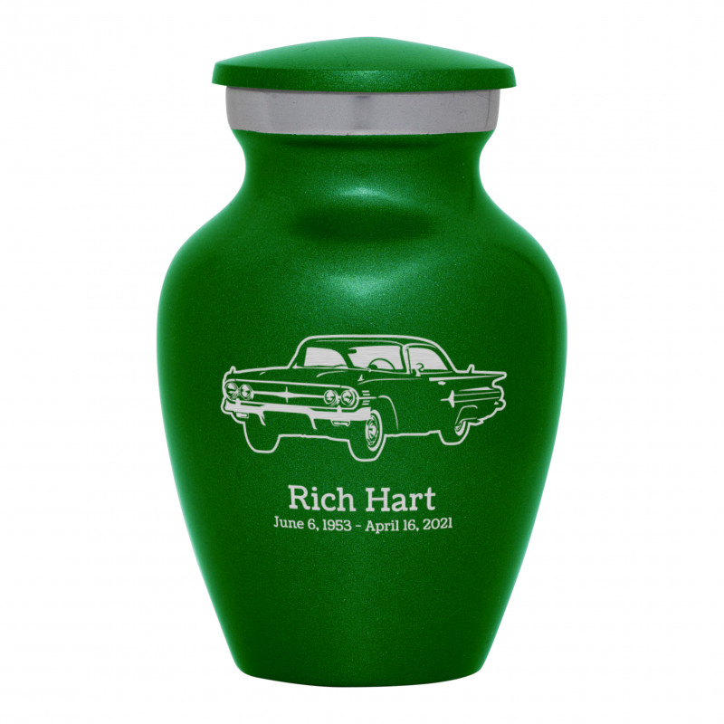 Classic Car III Keepsake Urn - Shamrock Green