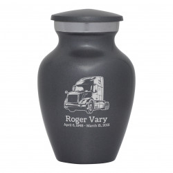 Semi Truck II Keepsake Urn - Gunmetal Gray
