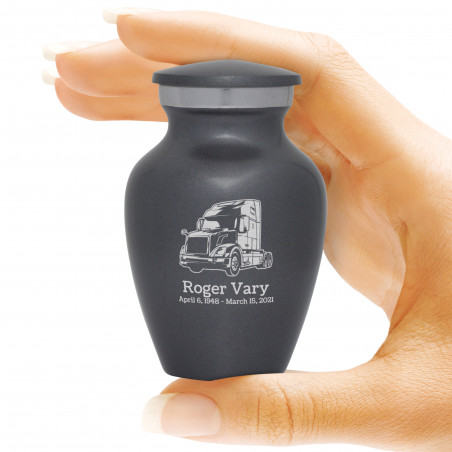 Semi Truck II Keepsake Urn - Gunmetal Gray