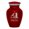 Semi Truck II Keepsake Urn - Ruby Red