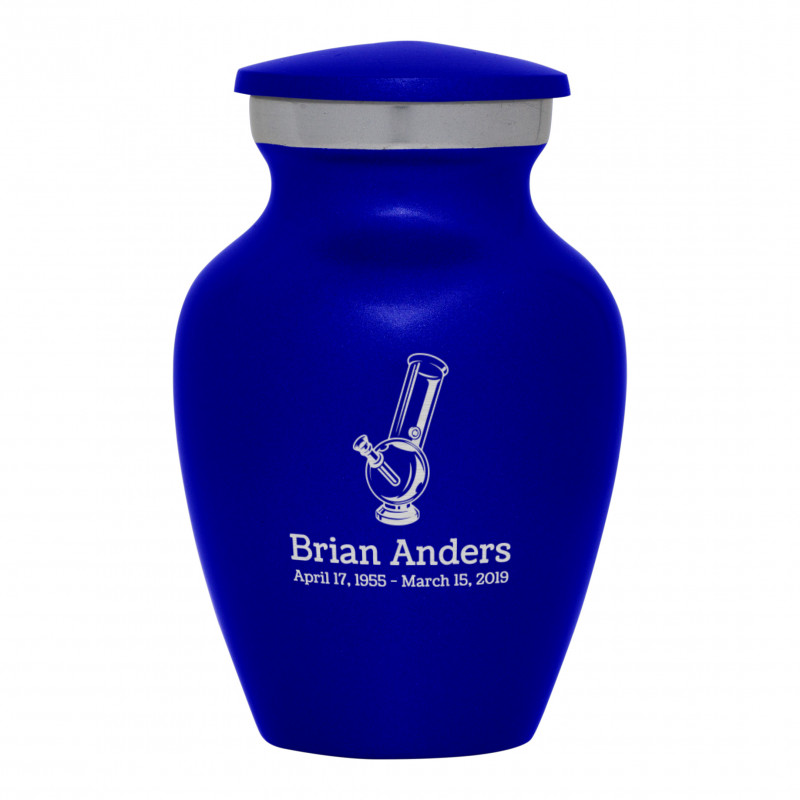Marijuana Bong Keepsake Urn - Midnight Blue
