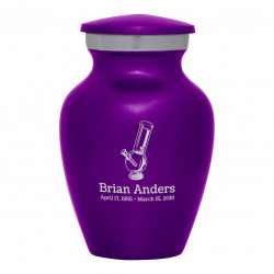 Marijuana Bong Keepsake Urn - Purple Luster