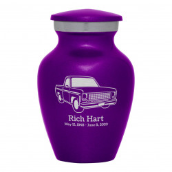 Truck II Keepsake Urn - Purple Luster
