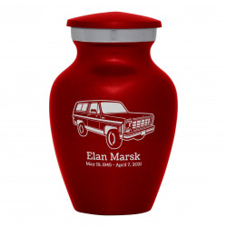 SUV Keepsake Urn - Ruby Red